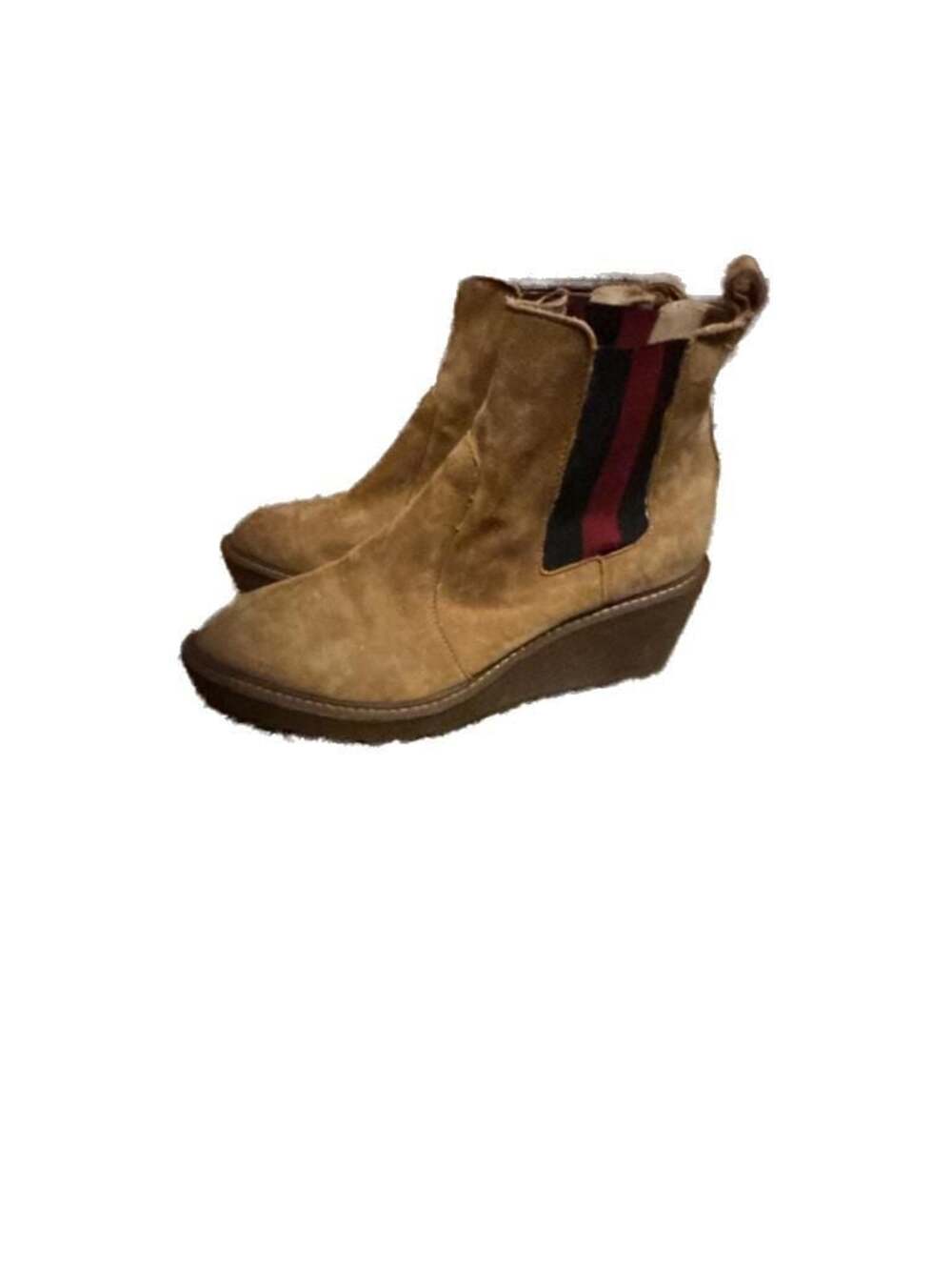 Cecelia New York Gemma Suede Wedge Chelsea Boots
